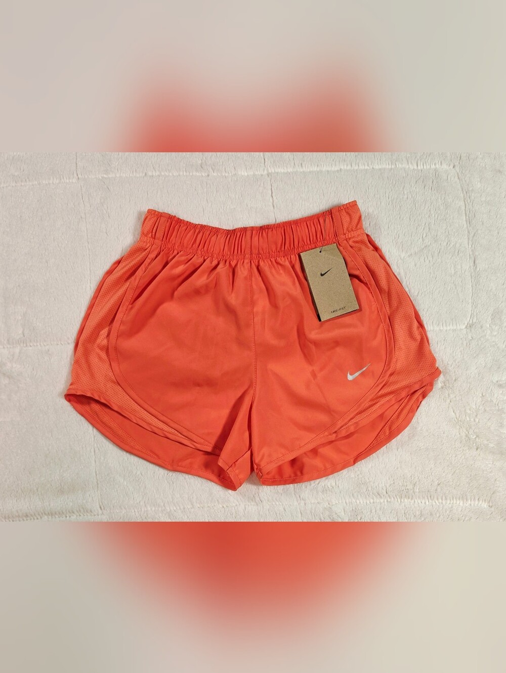 Nike Women's Coral/Orange Athletic Running Shorts(250F-43)
